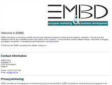 Tablet Screenshot of embd.be